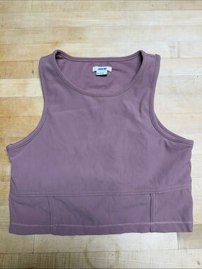Jason Wu Mauve Ribbed Cropped Tank